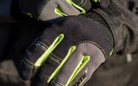 Manusi barbati Urban vara Seventy model SD-C48 negru/galben - degete tactile - Img 4