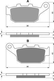 Placute de frana GOLDFREN 306 S3
