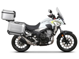 Set complet de cutii de aluminiu SHAD TERRA, 37L cutie centrala si 47L / 47L cutii laterale, incluzand kit montaj si placa SHAD HONDA CB 500 X