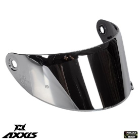 Viziera argintie (tip oglinda) casca integrala Axxis Draken S - tip MT-V-18C - compatibil cu modelul nou de casca Axxis Draken S - Img 2