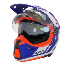 Casca adventure/touring/off road Axxis model Wolf DS Roadrunner C7 albastru lucios – tip viziera: MT-V-20 - Img 5