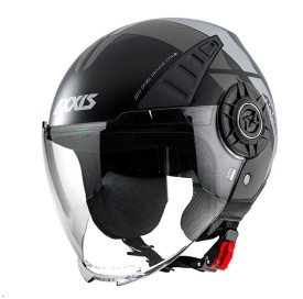 Casca Axxis model Metro Cool B2 gri mat (open face) - tip viziera: MT-V-26B - Img 3