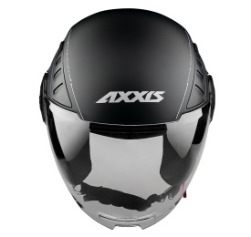 Casca Axxis model Metro S A1 negru lucios (open face) - omologare noua ECE 22.06 - tip viziera: MT-V-26B - Img 5