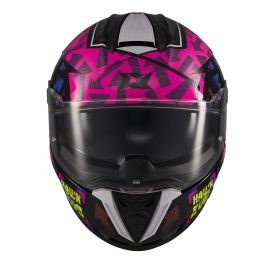 Casca integrala Axxis Hawk Evo SV Sketchbook B8 roz (fuchsia) lucios (ochelari soare integrati) - tip viziera: MT-V-31 - Img 4