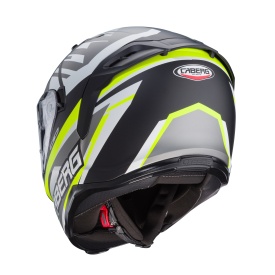 Casca integrala Caberg model Avalon X SV Kira L6 negru/gri/galben fluor mat Pinlock ready - Img 7