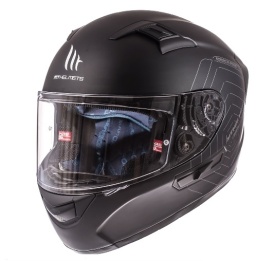 Casca integrala motociclete MT KRE SV negru mat (fibra sticla) - cu ochelari soare integrati - Img 6