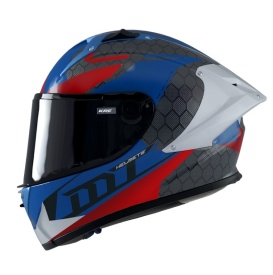 Casca integrala MT KRE+ Carbon Projectile D7 albastru lucios - 100% carbon - FIM approved - Img 8