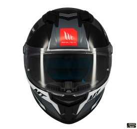 Casca integrala MT Stinger 2 Tron B12 negru/gri lucios - tip viziera: MT-V-28B - Img 3