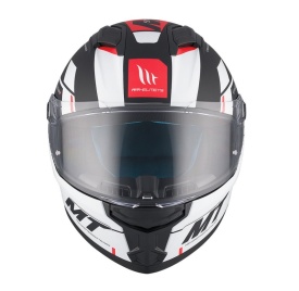 Casca integrala MT Stinger 2 Zivze B5 negru/alb/rosu mat - tip viziera: MT-V-28B - Img 6