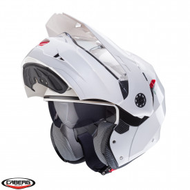 Casca modulabila (flip-up)/adventure Caberg model Tourmax X SV alb metalic lucios Pinlock ready - lentila Pinlock inclusa - Img 2