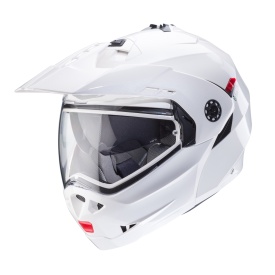 Casca modulabila (flip-up)/adventure Caberg model Tourmax X SV alb metalic lucios Pinlock ready - lentila Pinlock inclusa - Img 8