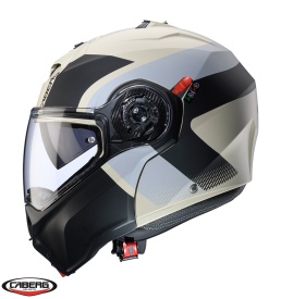Casca modulabila (flip-up) Caberg model Duke Evo SV Indy P8 sand (nisipiu)/negru/gri mat Pinlock ready - lentila Pinlock inclusa - Img 2