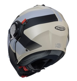 Casca modulabila (flip-up) Caberg model Duke Evo SV Indy P8 sand (nisipiu)/negru/gri mat Pinlock ready - lentila Pinlock inclusa - Img 7
