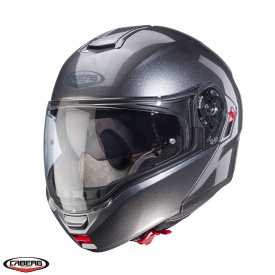 Casca modulabila (flip-up) Caberg model Levo X N1 gri metalic lucios Pinlock ready - lentila Pinlock inclusa (fibra de sticla) - Img 2