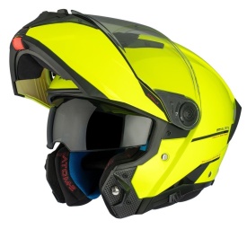 Casca modulabila MT Atom 2 SV A3 galben fluor lucios (ochelari soare integrati) Pinlock Ready - tip viziera: MT-V-35 - Img 11