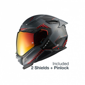 Casca moto NEXX X.WST3 Fluence Grey Red - Img 1