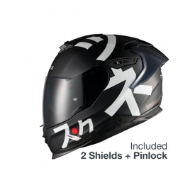 Casca moto NEXX Y.100R Nippon Black (pinlock inclus + viziera cadou)