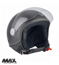 Casca open face (demi-jet) Max Helmets model DJ06 LS 7.9 culoare: negru mat (00S) - 100% MADE IN ITALY - Img 1