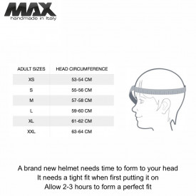 Casca open face (demi-jet) Max Helmets model DJDV06 LS Vision SV (ochelari soare integrati) culoare: maro Genesi mat (MGO) - 100% MADE IN ITALY - Img 2