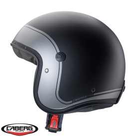 Casca open face (jet) Caberg model Freeride X Daytona O9 matt gun (titanium)/negru/alb mat (fibra de sticla) - Img 1
