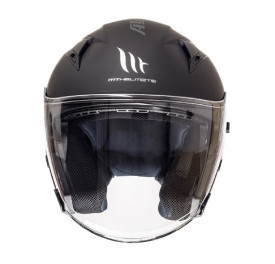 Casca open face motociclete MT Avenue SV negru mat (ochelari soare integrati) - Img 3