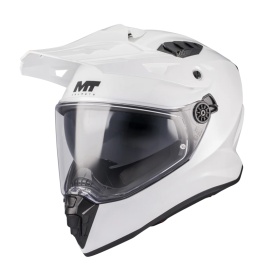 Casca touring/adventure MT model Track SV Pure A0 alb lucios – tip viziera: HS 12 - Img 6