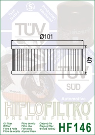Filtru de ulei HIFLOFILTRO HF146 - Img 2