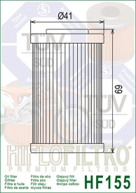 Filtru de ulei HIFLOFILTRO HF155 - Img 2