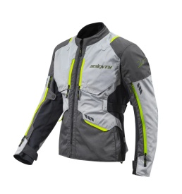 Geaca (jacheta) motociclete barbati ADV/Touring Seventy all season/iarna model SD-JT67 Tanami culoare: negru/gri/galben fluor - Img 7