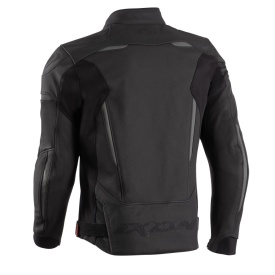 Geaca (jacheta) motociclete barbati piele Racing/Roadster Ixon vara model Ceros culoare: negru - Img 5
