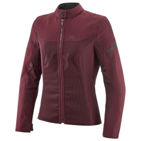 Geaca (jacheta) motociclete femei Racing/Roadster Ixon vara model Fresh LS culoare: burgundy (visiniu) - Img 5