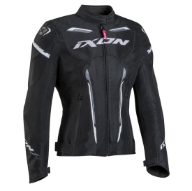 Geaca (jacheta) motociclete femei Racing/Roadster Ixon vara model Striker AIR WPL LS culoare: negru/alb - Img 6