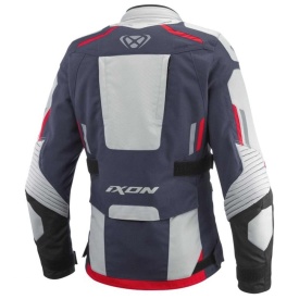 Geaca (jacheta) motociclete femei Touring/Adventure Ixon All season model Midgard LS culoare: gri/navy/negru - Img 3