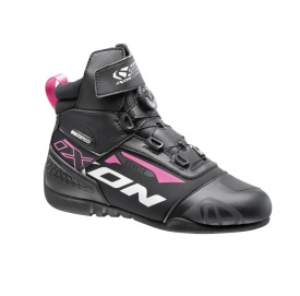 Ghete moto Roadster femei All season Ixon model Ranker WP LS culoare: negru/alb/fuchsia (roz) (100% waterproof) - Img 5