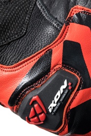 Manusi barbati Roadster vara piele/textil Ixon model RS Rise Air MS culoare: negru/rosu - degete tactile - Img 3