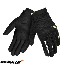 Manusi barbati Urban vara Seventy model SD-C40 Asphalt culoare: negru/galben fluor - degete tactile