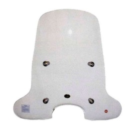 Parbriz mare (inalt) transparent Piaggio Liberty (97-05) 2T-4T AC 50-125-150cc - tije fixare cromate