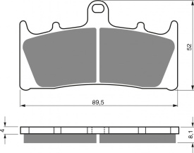 Placute de frana GOLDFREN 039 S3