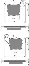 Placute de frana GOLDFREN 176 S3