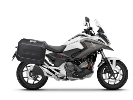 Set complet de cutii de aluminiu laterale, 36L / 36L, SHAD TERRA NEGRU, include kit montare SHAD HONDA NC 750 X