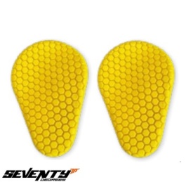 Set protectii universale Multiposition Ultra Flex Seventy model SD-A26 - culoare: galben - set 2 bucati - protectii umeri, coate, antebrat, genunchi, tibie, sold