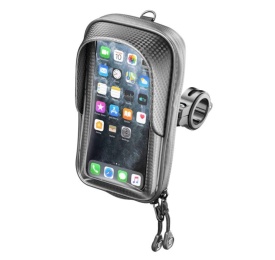 Suport telefon Interphone model Master - carcasa universala cu fermoar - montaj pe ghidon - waterproof - diagonala maxima smartphone: 5.8 inch
