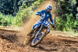 Tricou (bluza) cross-enduro Thor model Launchmode Forge culoare: albastru/gri/galben fluor - Img 4