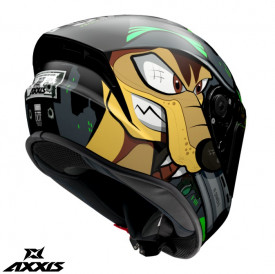 Casca integrala Axxis model Draken S Cosa Nostra B6 verde fluor lucios - tip viziera: MT-V-18C - Img 2