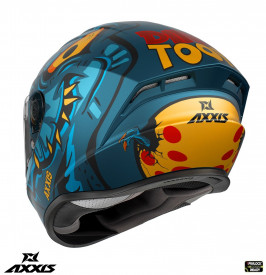 Casca integrala Axxis model Draken S Dinotoon C7 albastru mat - tip viziera: MT-V-18C - Img 2