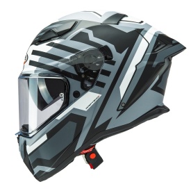 Casca integrala Caberg model Drift Evo II SV Horizon N5 gri/negru/alb mat Pinlock ready - lentila Pinlock inclusa - Img 5