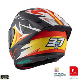 Casca integrala MT KRE+ Carbon Acosta A37 albastru inchis (negru) mat - 100% carbon - FIM approved - Img 3