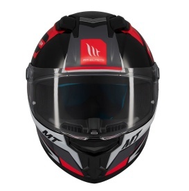 Casca integrala MT Stinger 2 Tron B15 negru/rosu lucios - tip viziera: MT-V-28B - Img 6