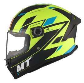 Casca integrala MT Stinger 2 Zivze C3 galben fluor mat - tip viziera: MT-V-28B - Img 8