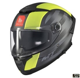 Casca integrala MT Thunder 4 SV Treads D3 galben fluor mat (ochelari soare integrati) - Img 2